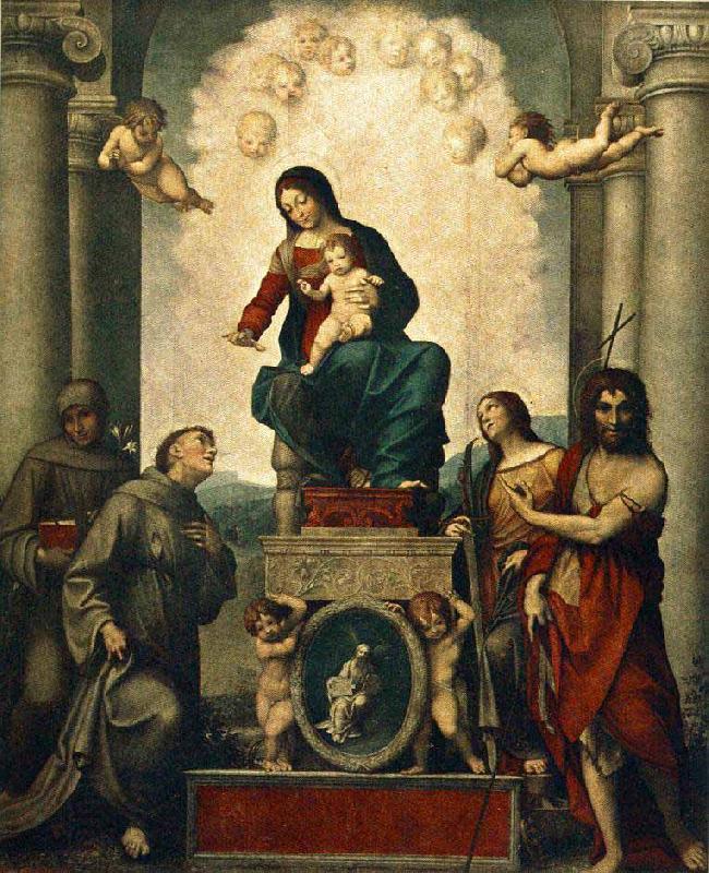 Antonio Cavallucci Madonna with St Francis China oil painting art